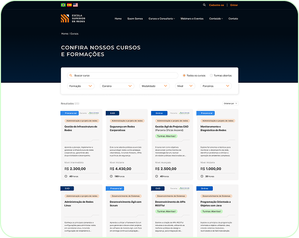 After — Course list